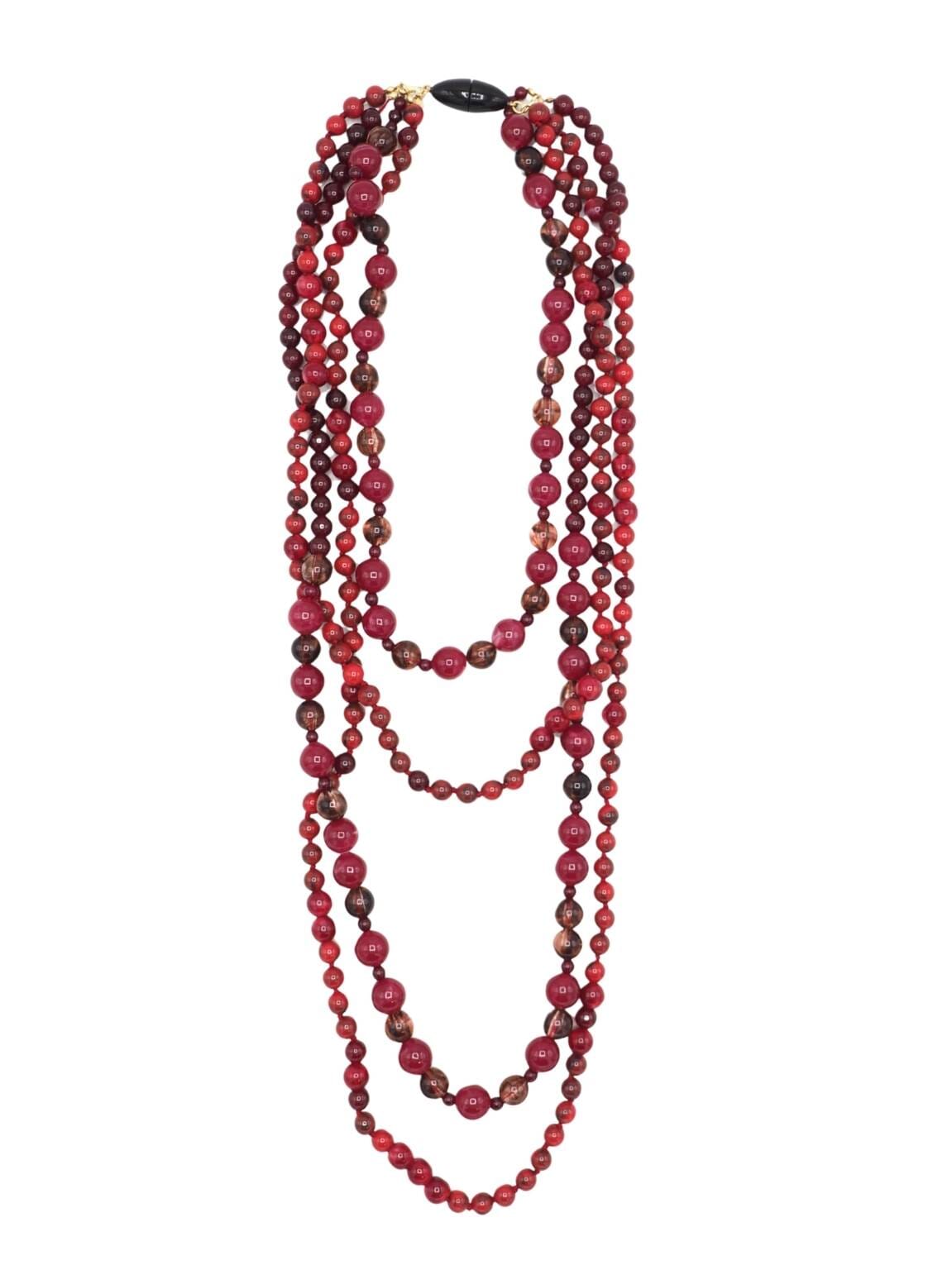 LIANA NECKLACE Sita Nevado Dark red 