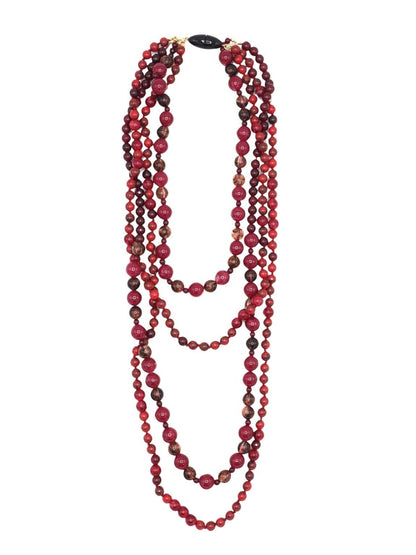 LIANA NECKLACE Sita Nevado Dark red 