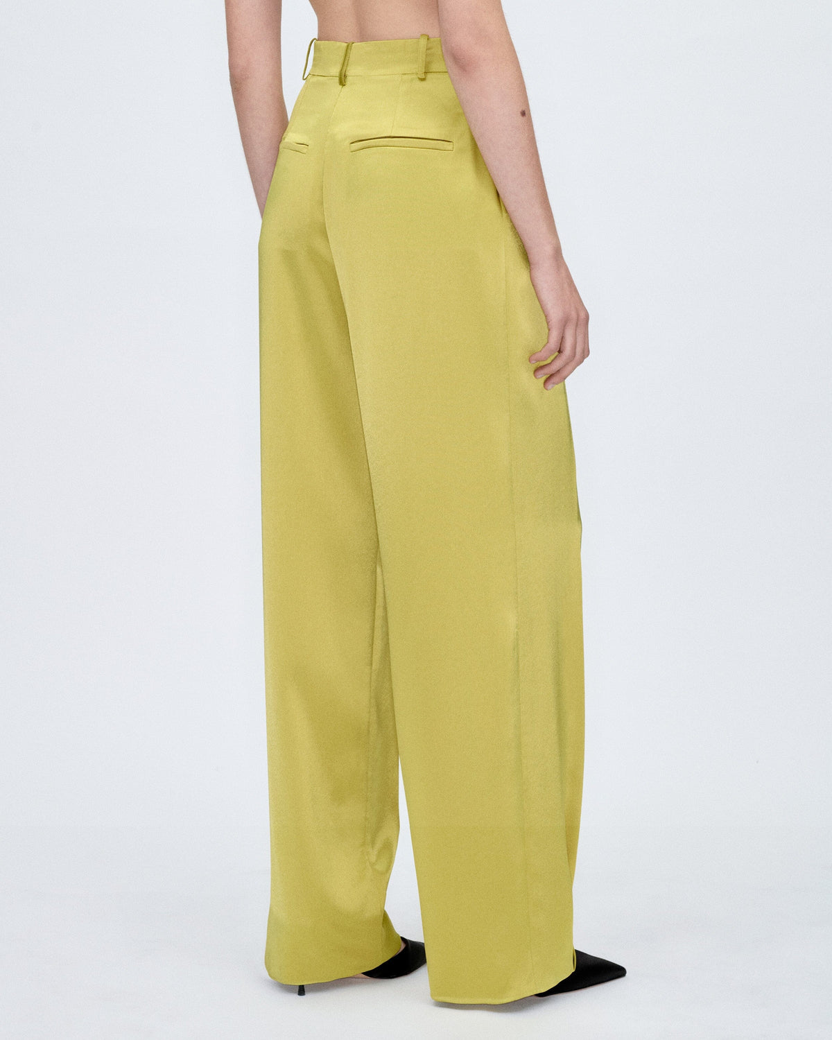 Limbo Lime Tailored Trousers Trousers PALOMO SPAIN 