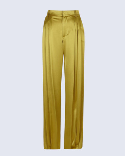 Limbo Lime Tailored Trousers Trousers PALOMO SPAIN 