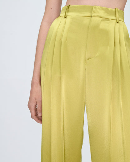 Limbo Lime Tailored Trousers Trousers PALOMO SPAIN 