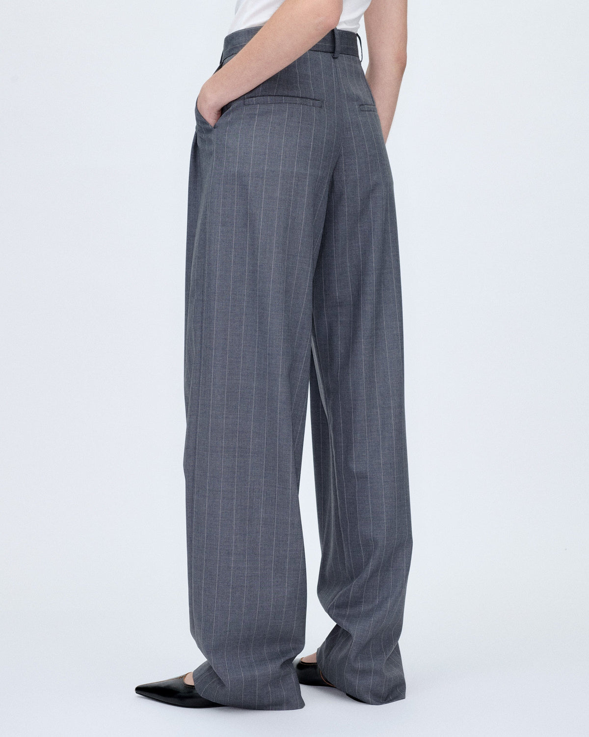 Limbo Pinstripes Tailored Trousers Trousers PALOMO SPAIN 