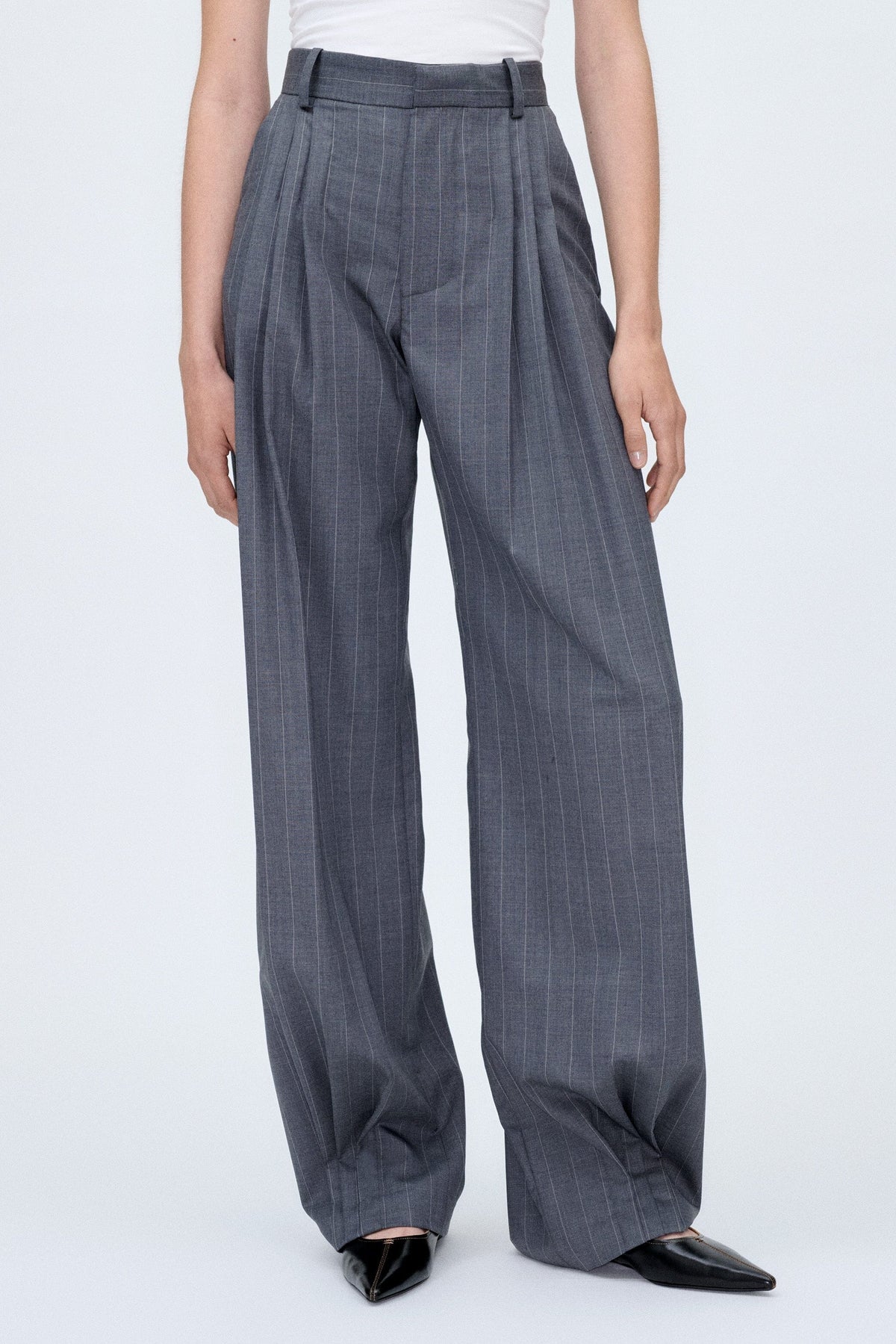 Limbo Pinstripes Tailored Trousers Trousers PALOMO SPAIN 