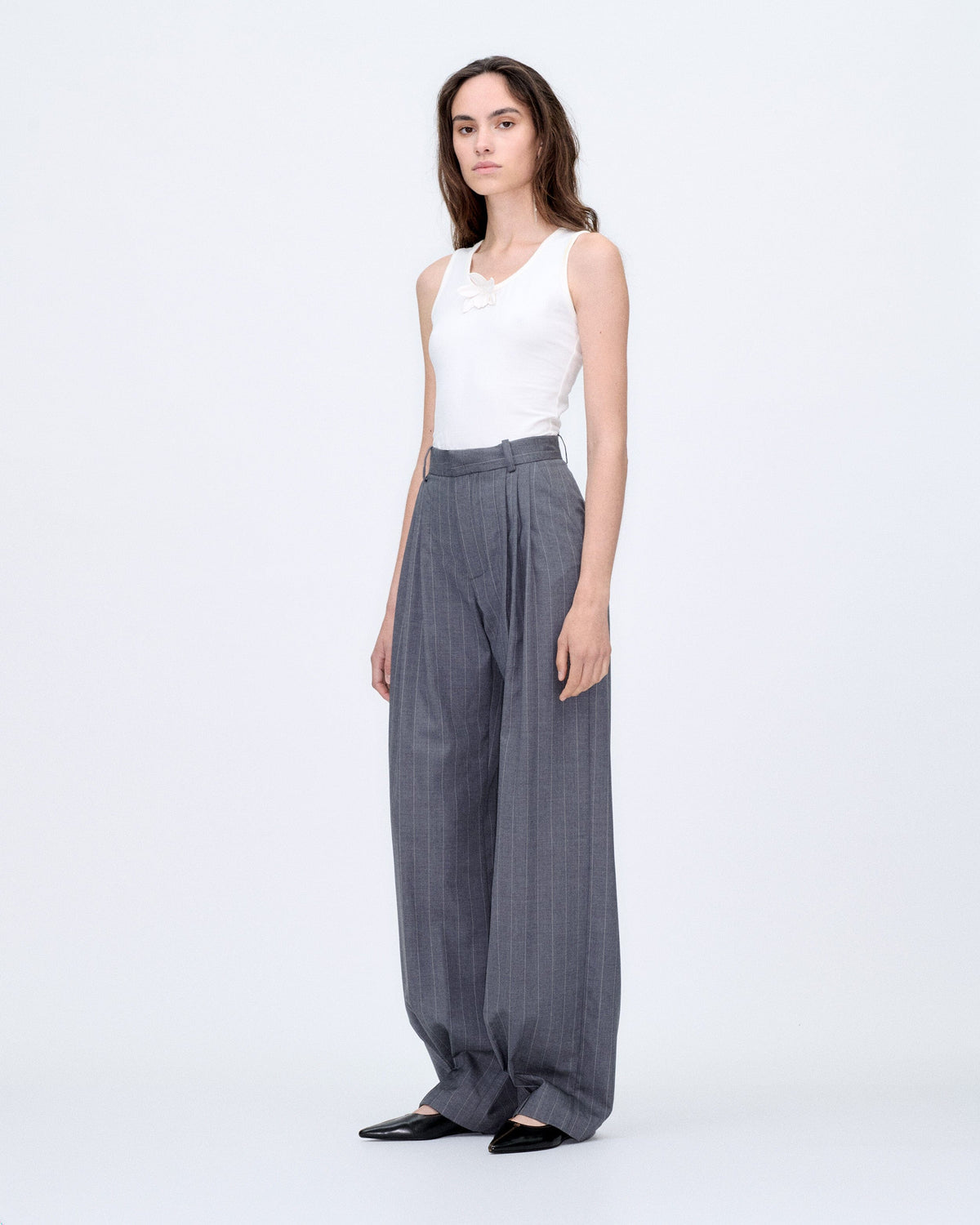 Limbo Pinstripes Tailored Trousers Trousers PALOMO SPAIN 