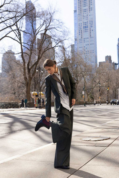 Lina negro burdeos Booties Mint and Rose 