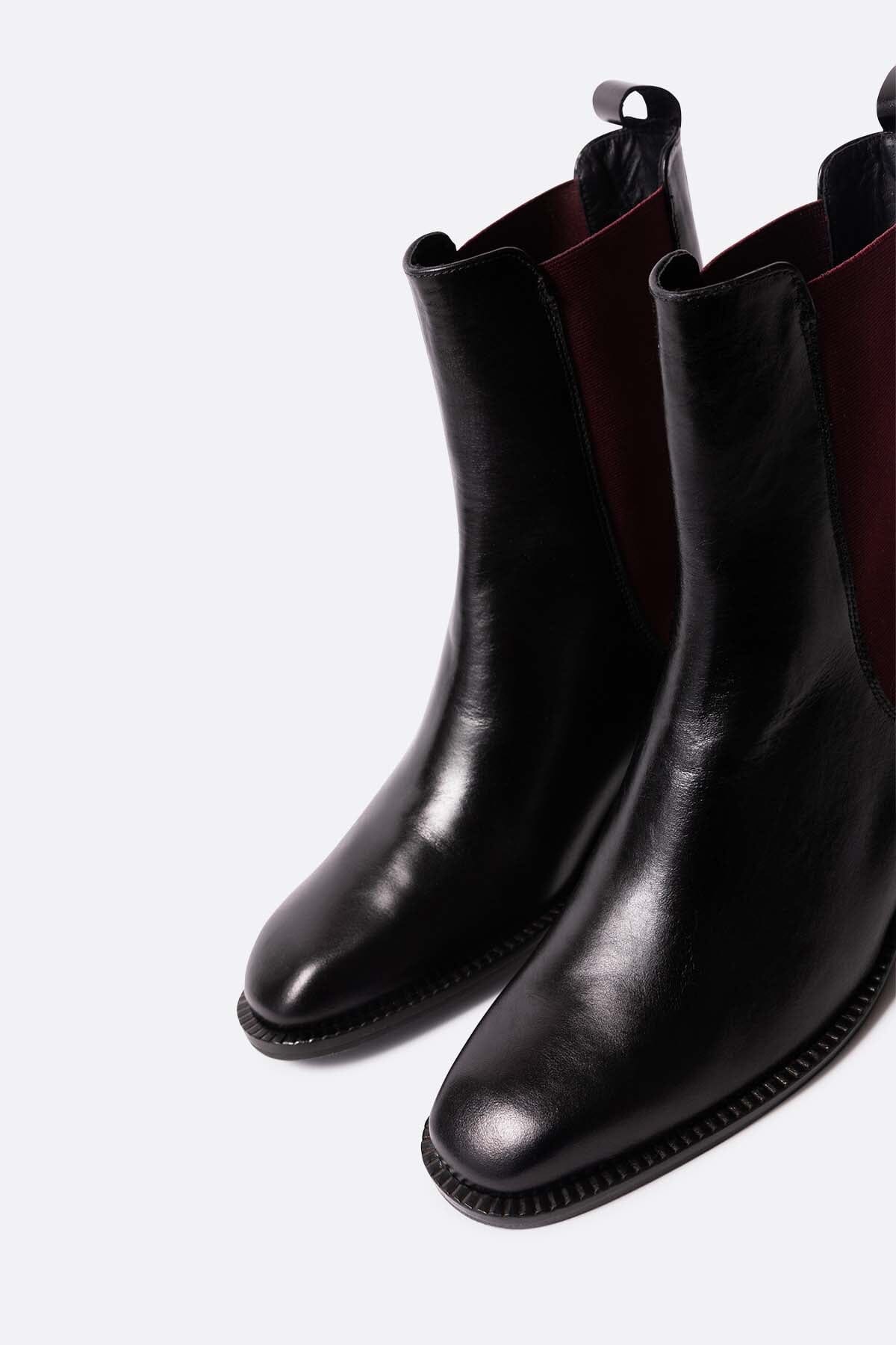 Lina negro burdeos Booties Mint and Rose 