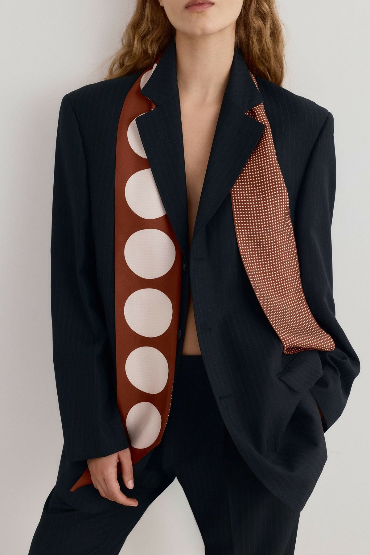 LOLA SCARF COPPER Foulards & Scarves Van Hise 