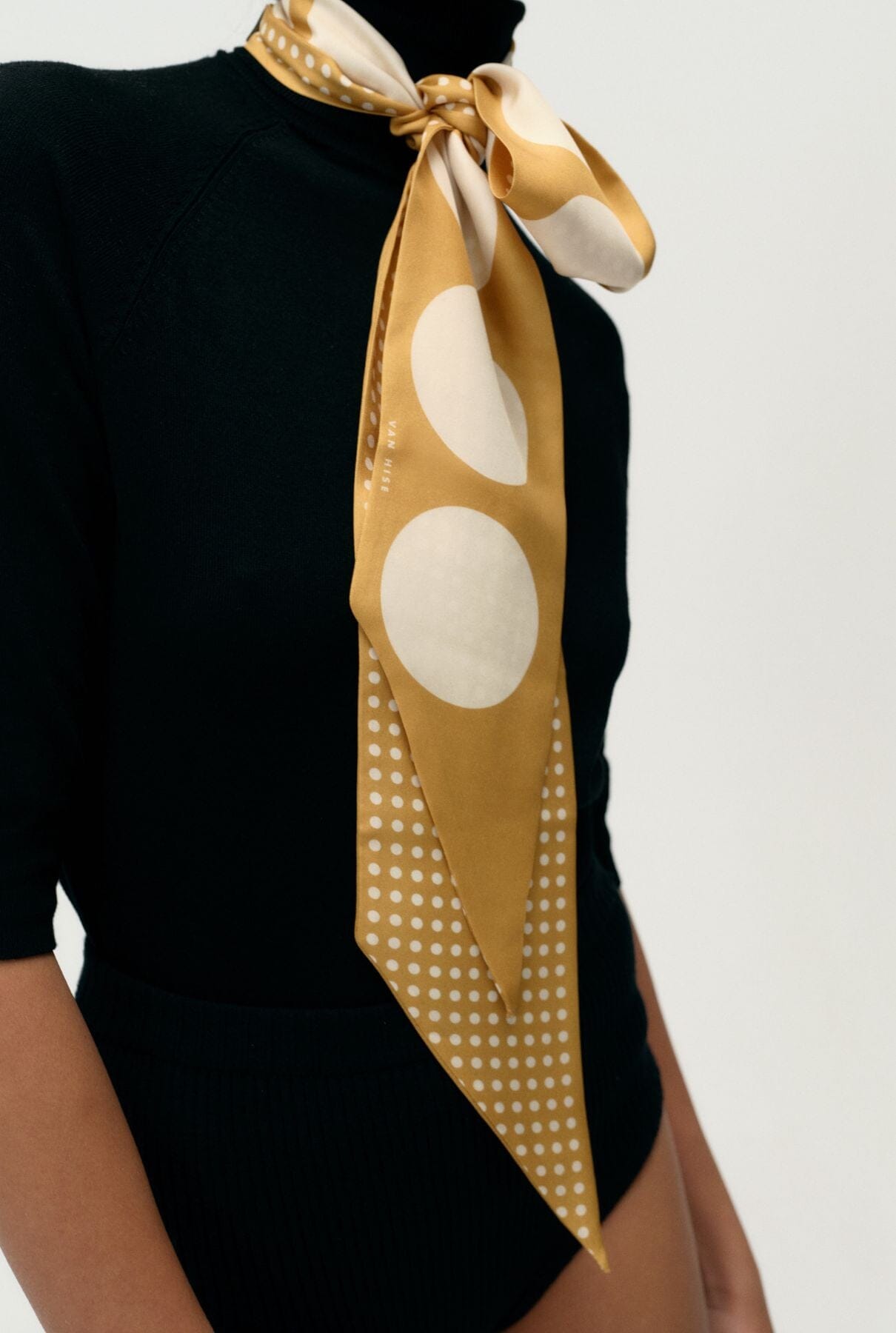 Lola Scarf Mustard Foulards & Scarves Van Hise 