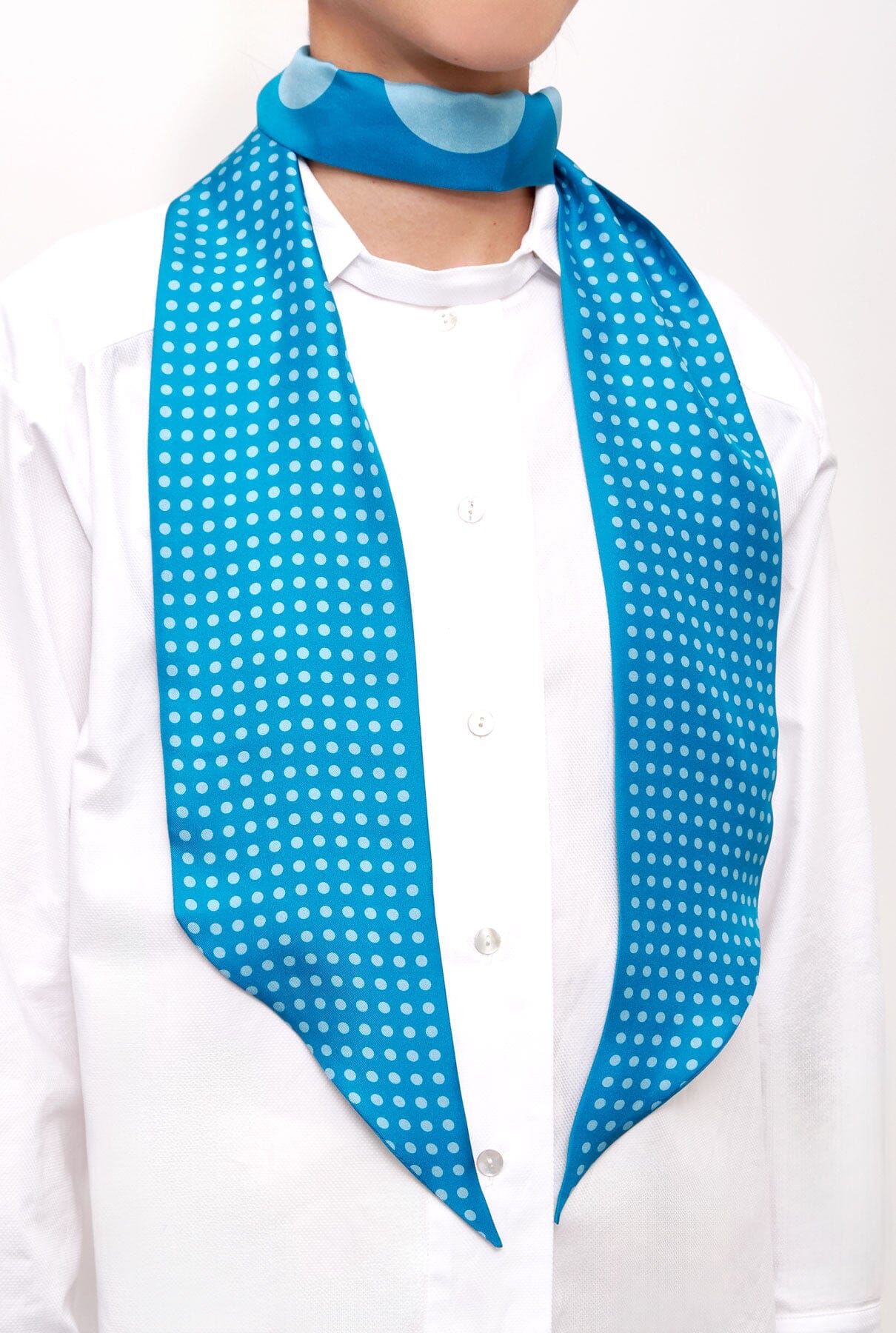 Lola scarf turquoise Foulards & Scarves Van Hise 