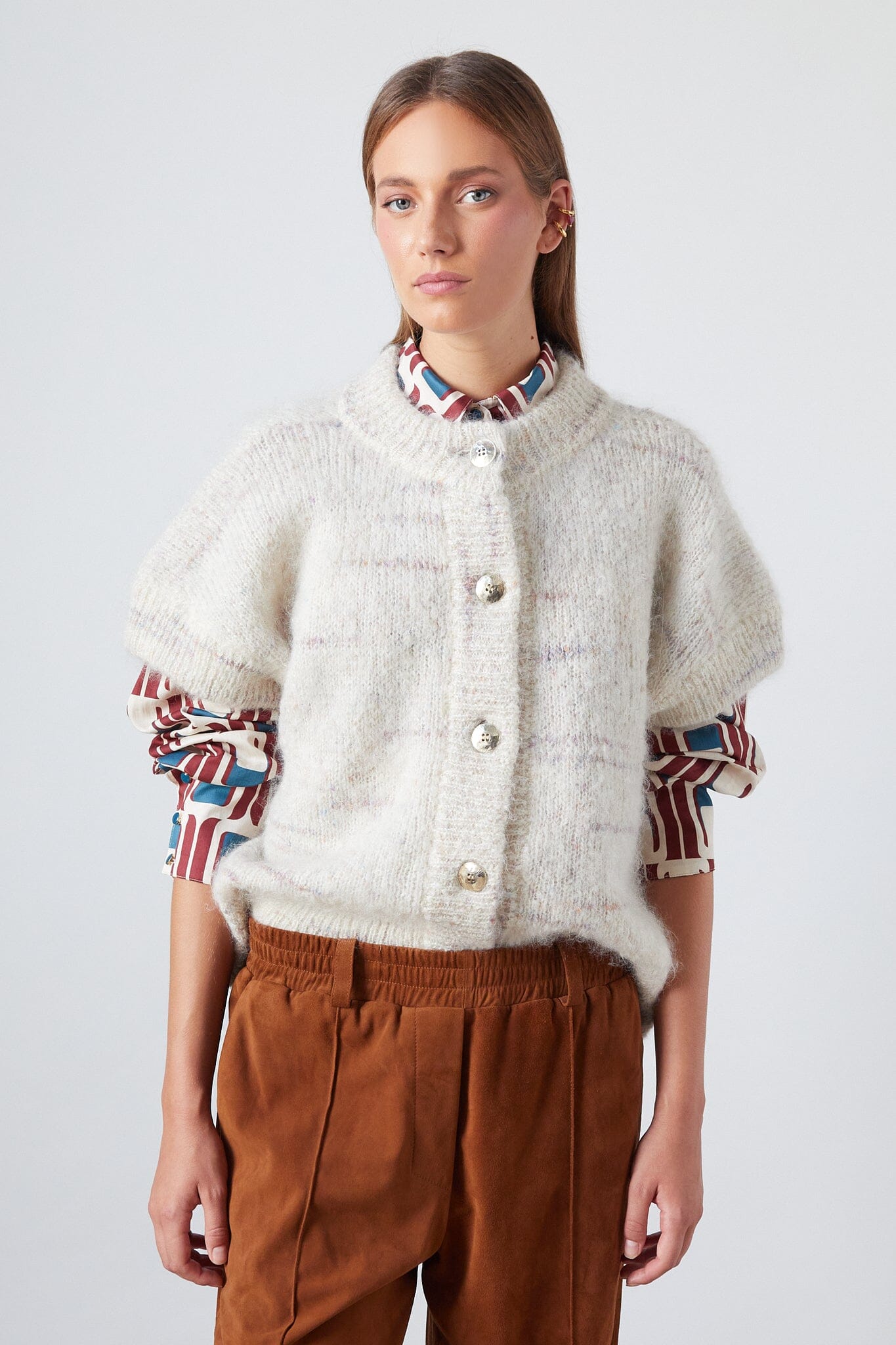 Luca Vest Oat Melange Vests The Label Edition 