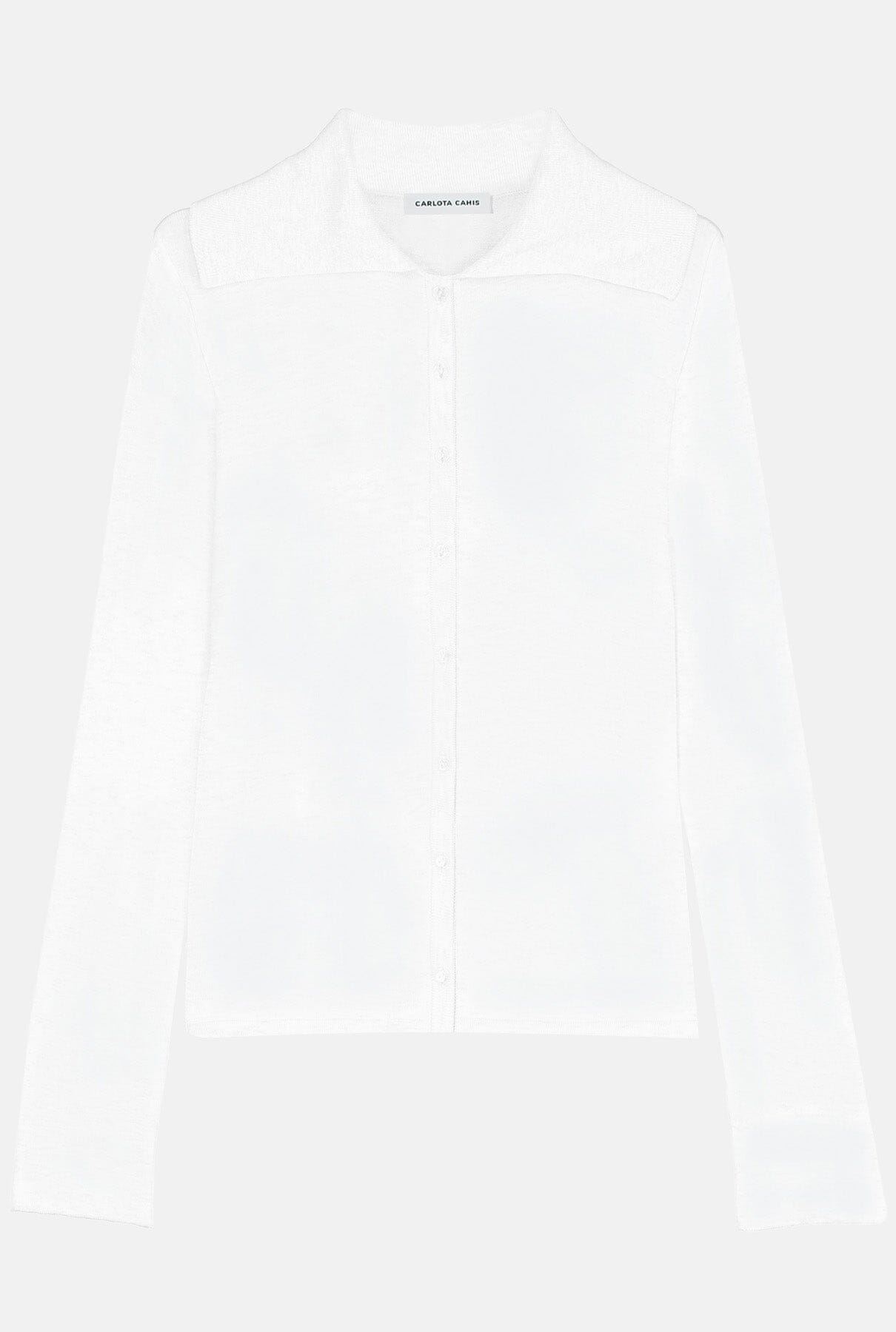 Lucky-Luck Polo White Sweaters Carlota Cahis 