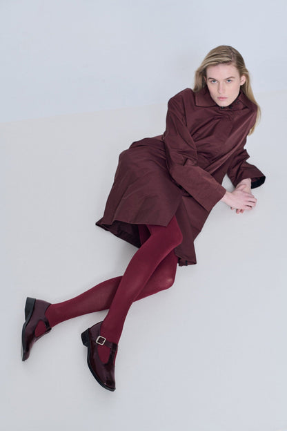 Lucy T-Bar in Burgundy Leather Lucy AUGUSTA 