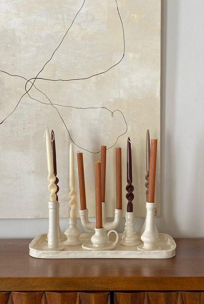 Lumière d´amies 10 candelabros Candles Kí Ceramics 