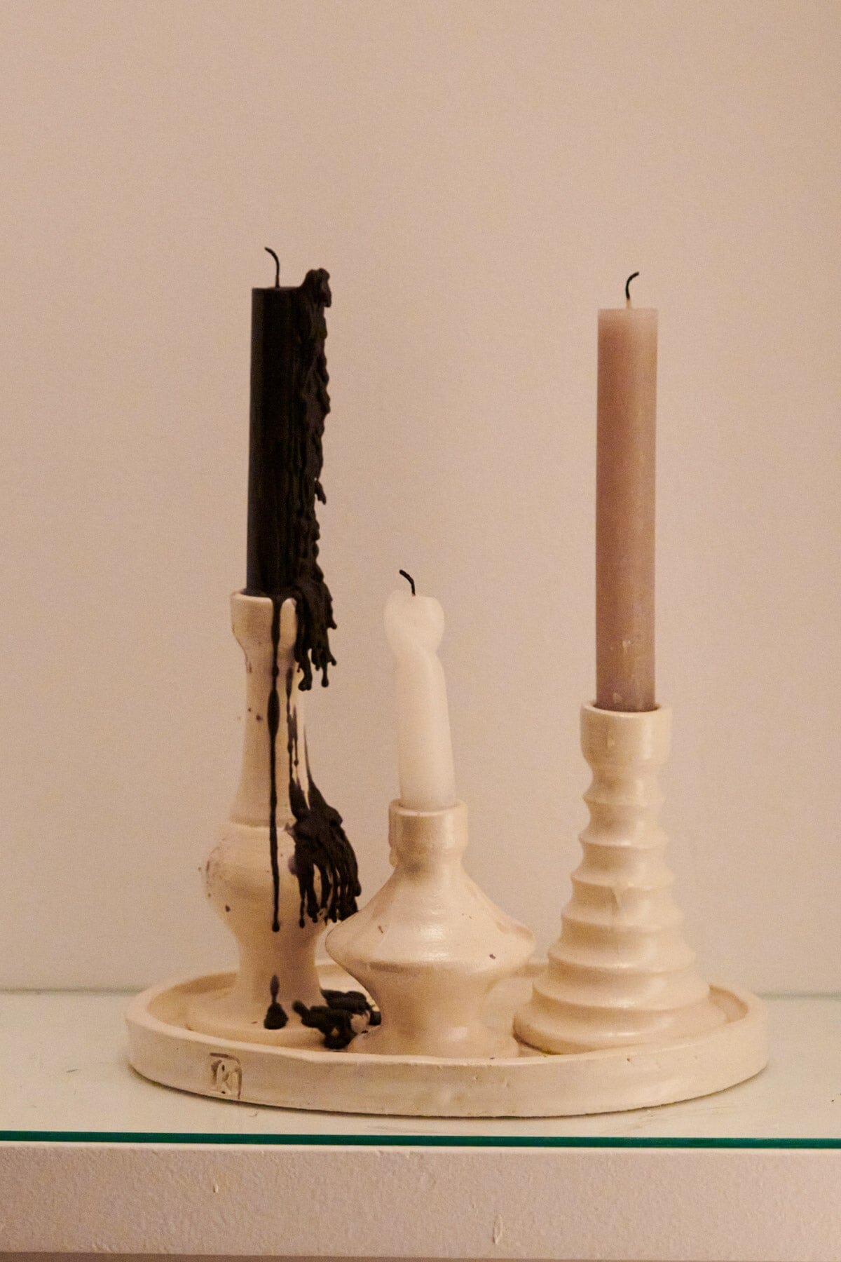 Lumière d´amies 3 candelabros Candles Kí Ceramics 