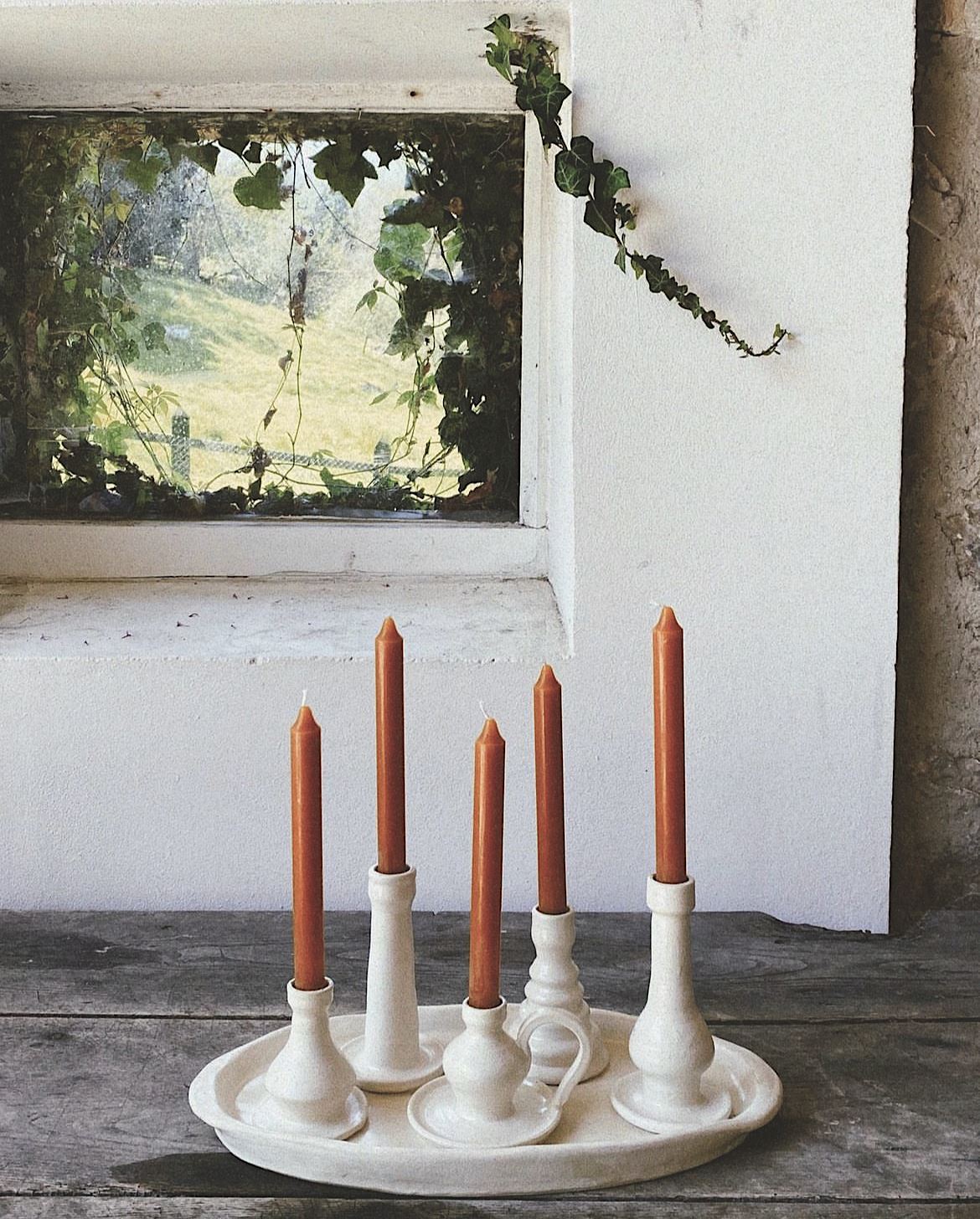 Lumière d´amies 5 candelabros Candles Kí Ceramics 