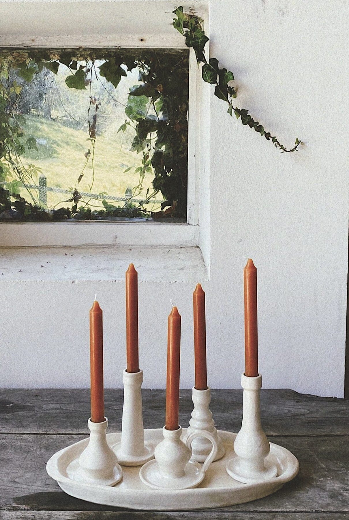 Lumière d´amies 5 candelabros Candles Kí Ceramics 