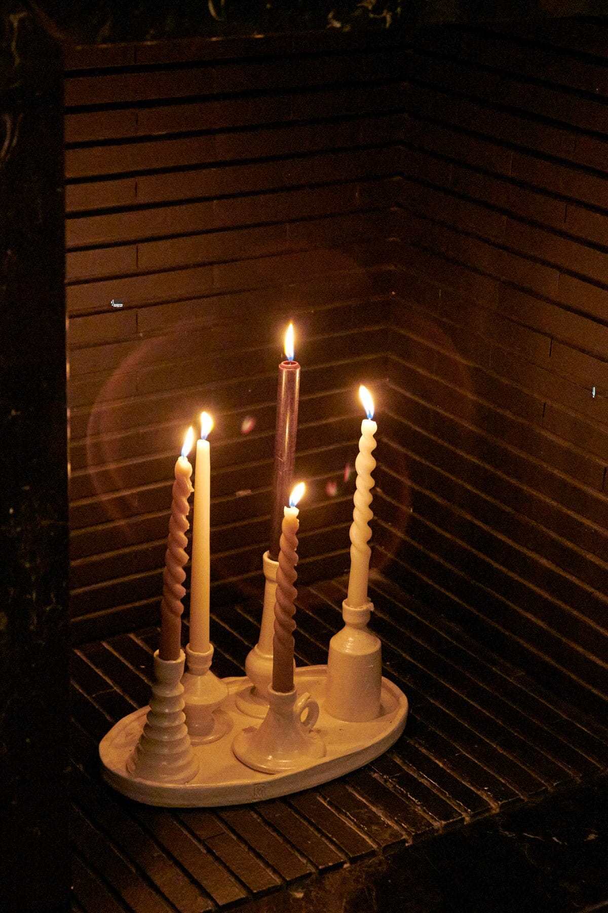 Lumière d´amies 5 candelabros Candles Kí Ceramics 