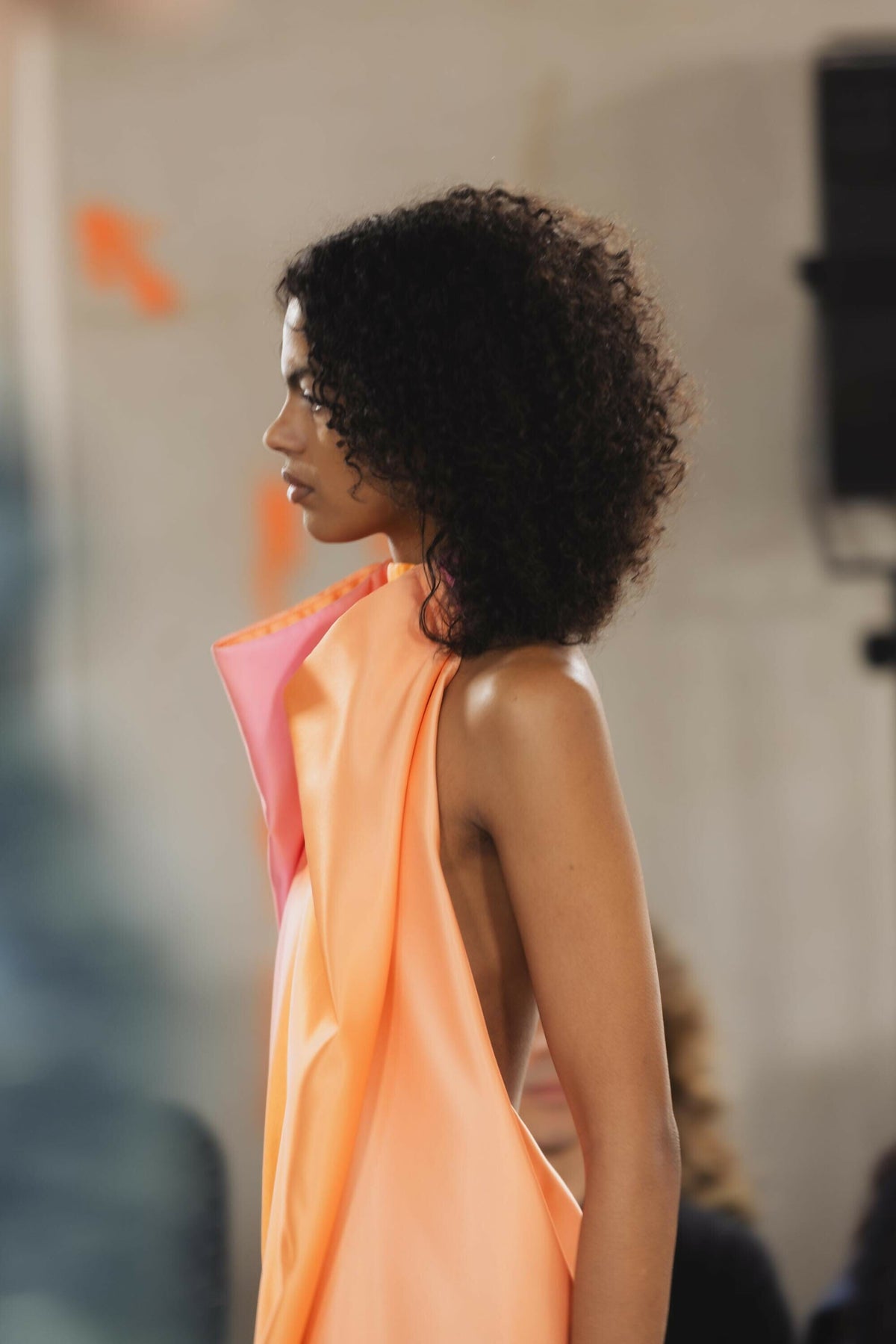 *MADE TO ORDER | Dart Satin Coral Dress Dresses Ernesto Naranjo 
