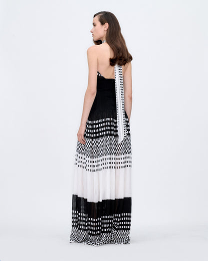MADE TO ORDER | Halter Long Dress Dresses PALOMO SPAIN 