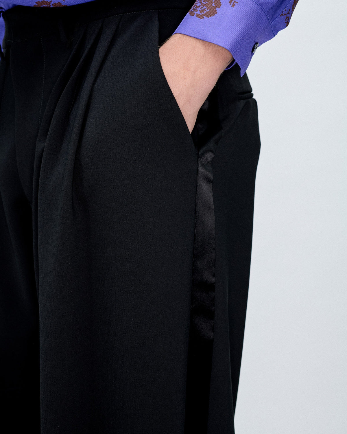 *MADE TO ORDER | Limbo Black Tailored Trousers Trousers PALOMO SPAIN 