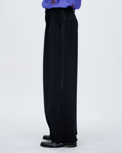*MADE TO ORDER | Limbo Black Tailored Trousers Trousers PALOMO SPAIN 