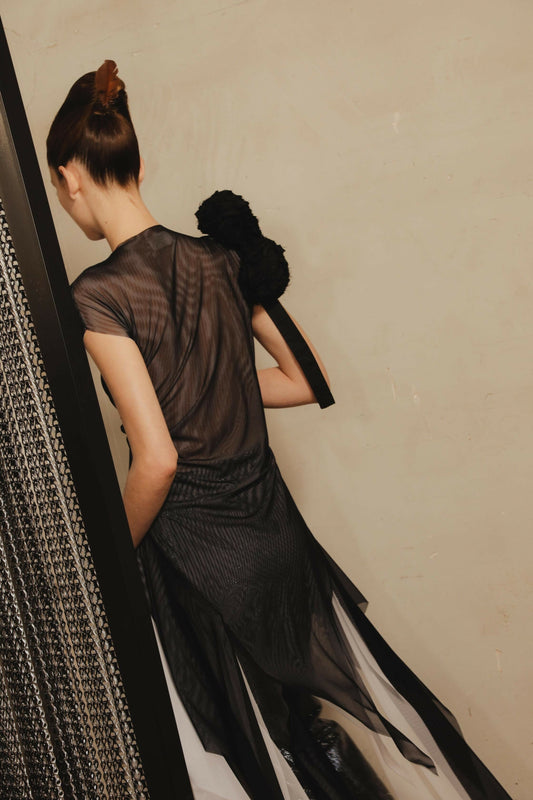 *MADE TO ORDER | Linda Long Black Top Shirts & tops Ernesto Naranjo 