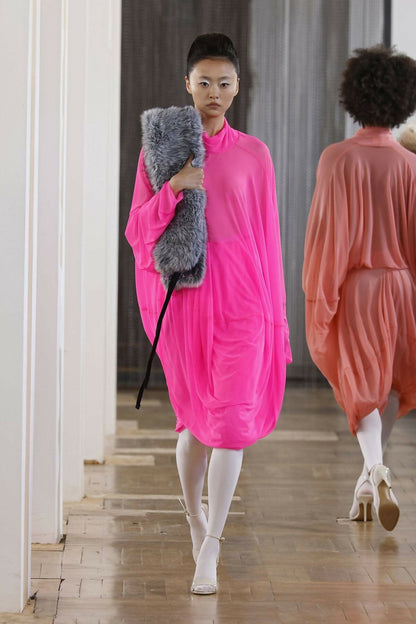 *MADE TO ORDER | Mesh Bubble Fuchsia Skirt Skirts Ernesto Naranjo 