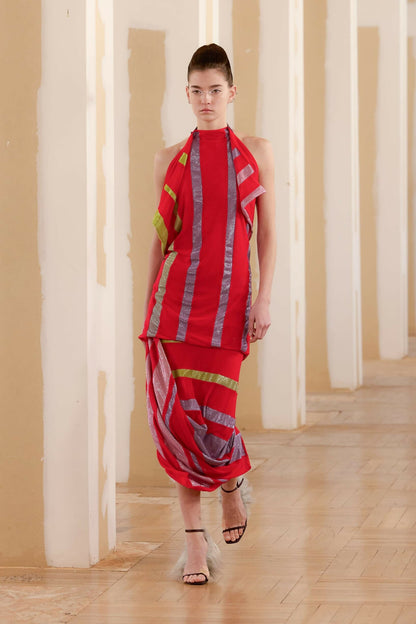 *MADE TO ORDER | Patchwork Red Top Shirts & tops Ernesto Naranjo 