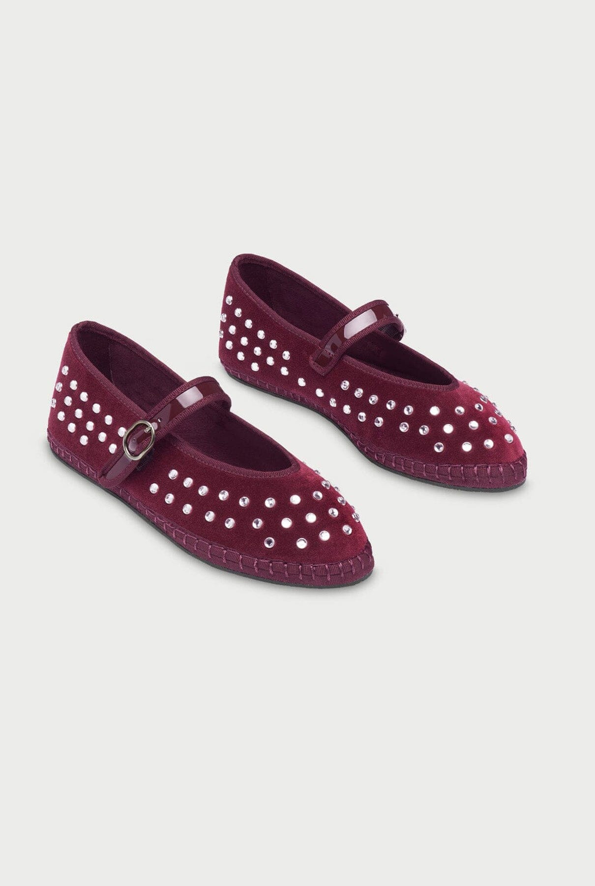 Mae Burgundy Flat shoes Flabelus 