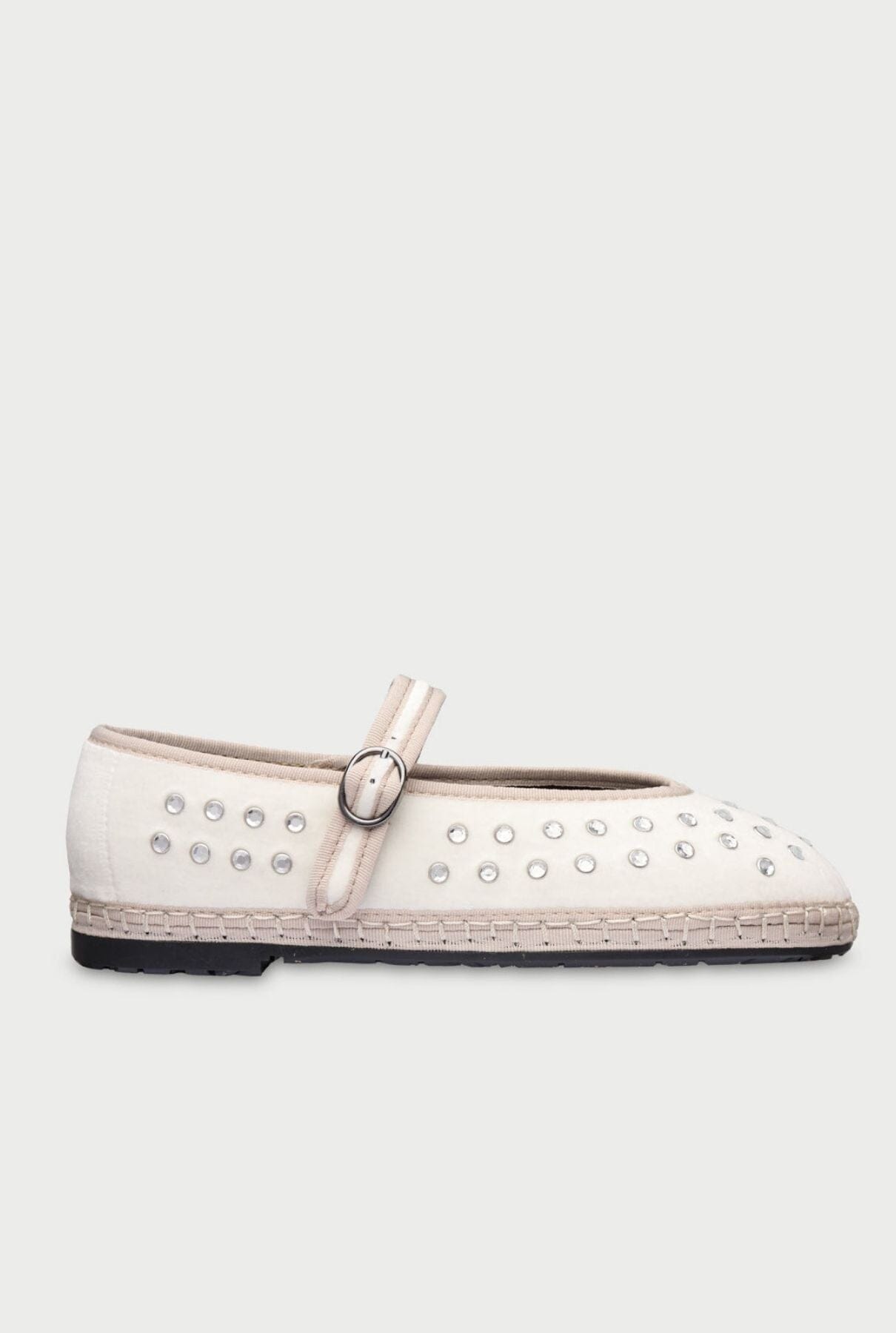 Mae Cristal Nude Flat shoes Flabelus 