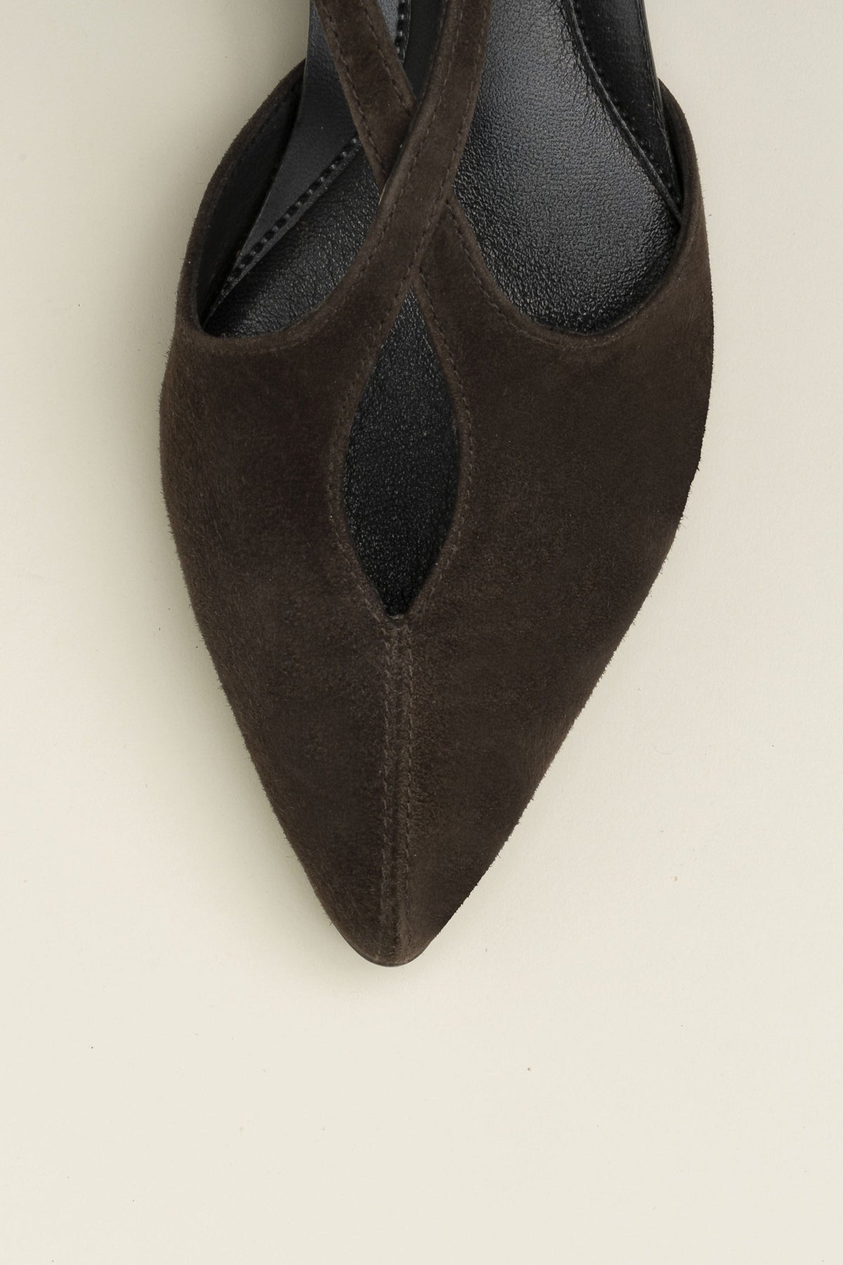 Malvina chocolate suede Heels Gaimo 