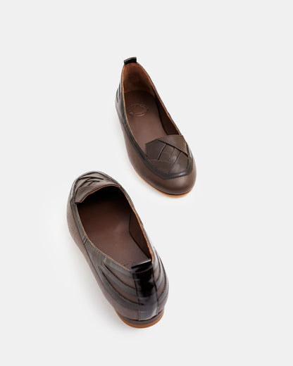 Manoletina AURORA (marrón) Flat shoes Di Bella Garcia 