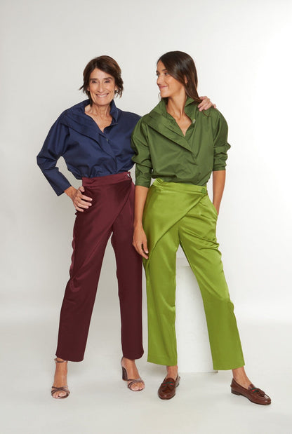 Mantalon for Es Fascinante: Maroon (PRE-SALE) Trousers Mantalon 