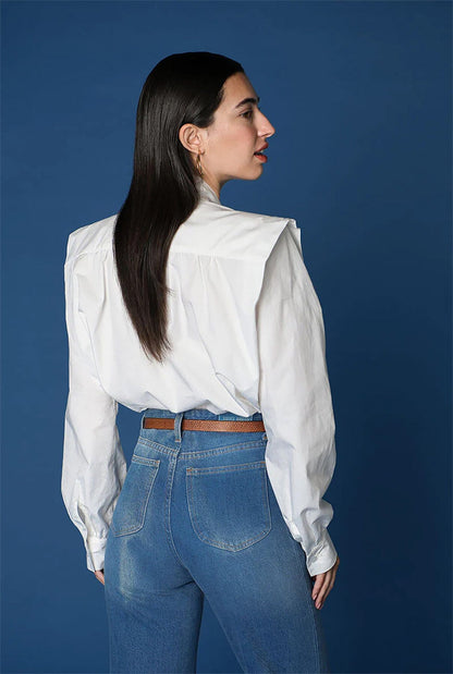 Marieta White Shirts & blouses Julise Magon 