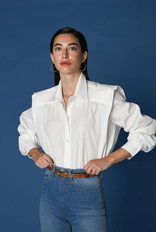 Marieta White Shirts & blouses Julise Magon 