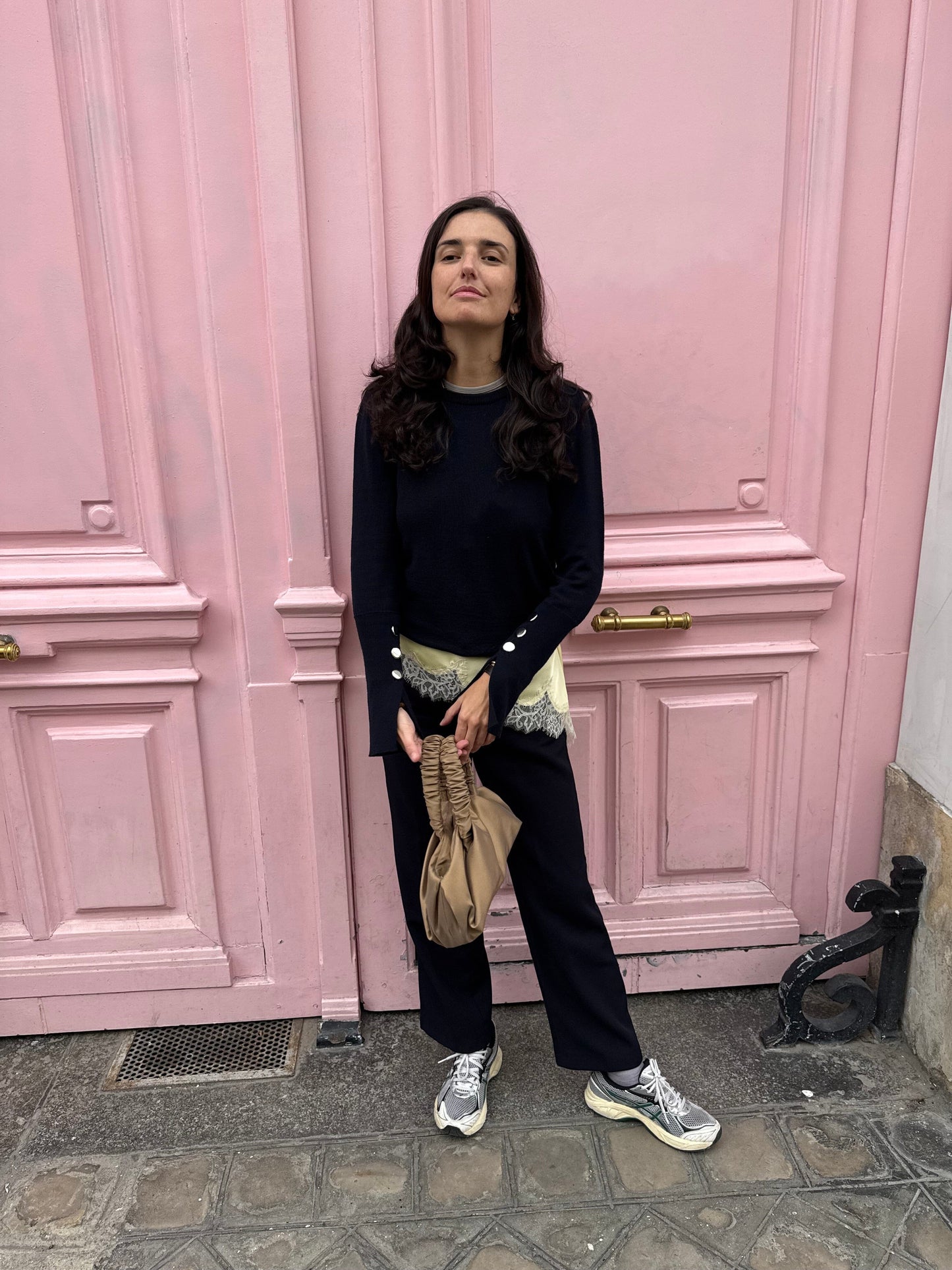 Maru Crew Neck Navy KNITWEAR Laia Alen 