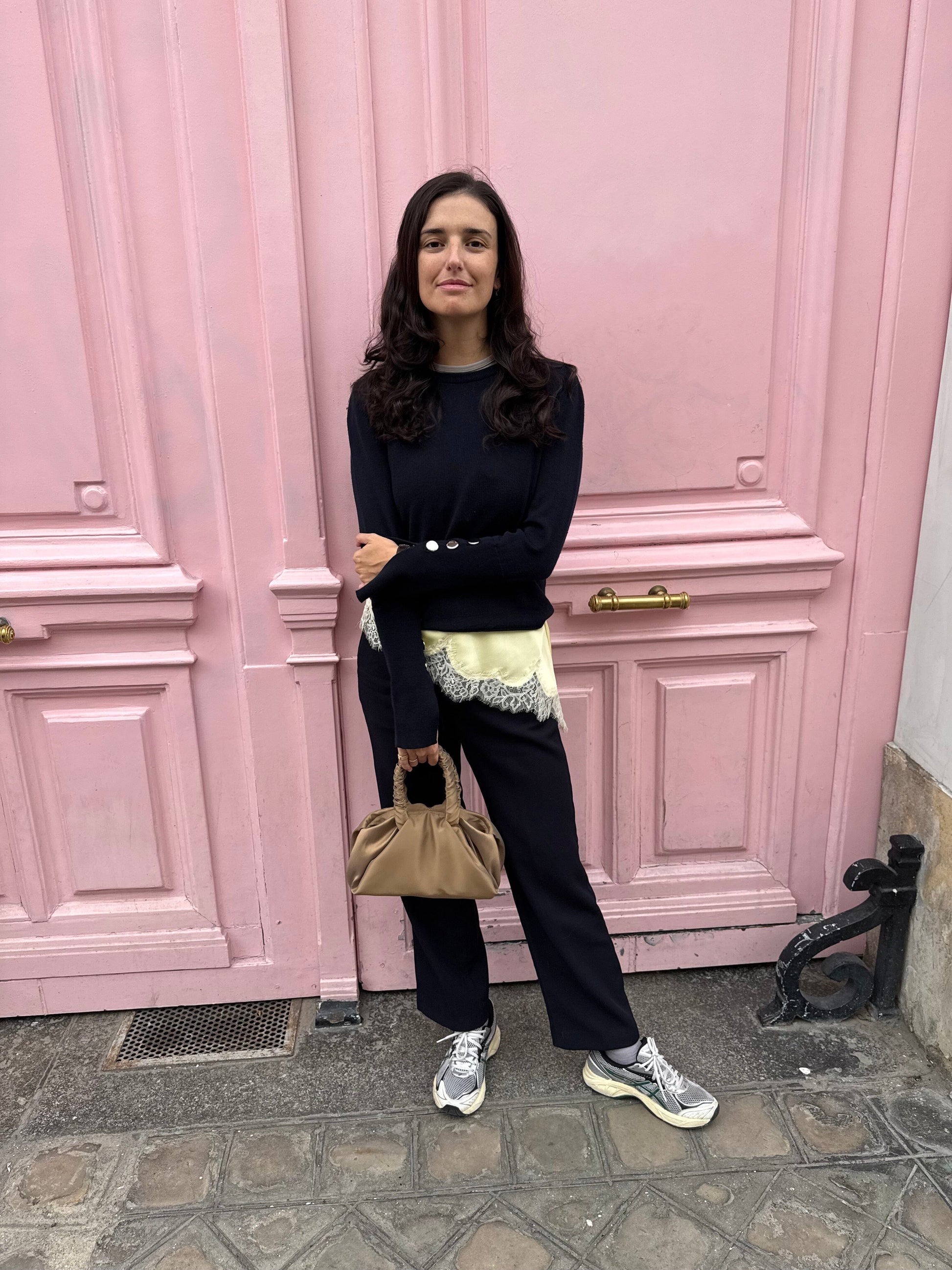 Maru Crew Neck Navy KNITWEAR Laia Alen 