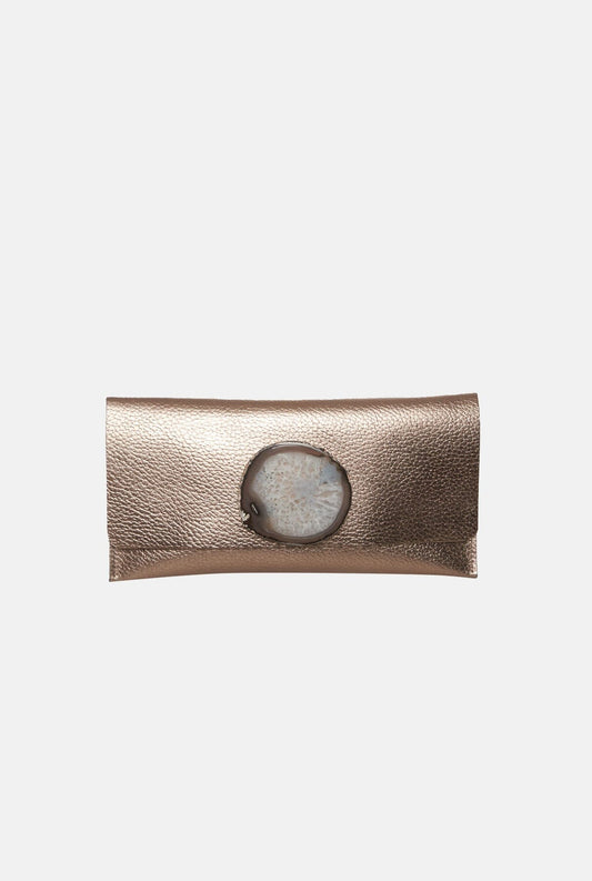 Maxi Clutch - Bronce Ágata Natural Hand bags Ecue 