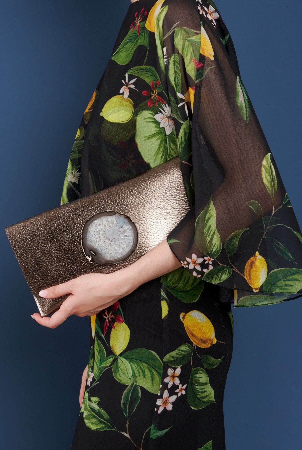 Maxi Clutch - Bronce Ágata Natural Hand bags Ecue 