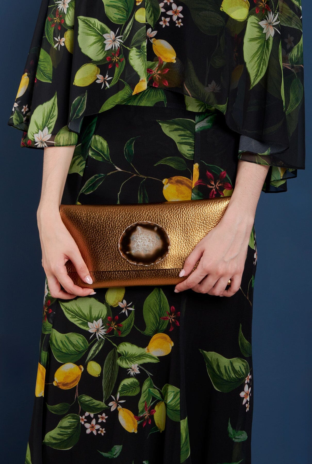 Maxi Clutch - Dorado Ágata Natural Hand bags Ecue 