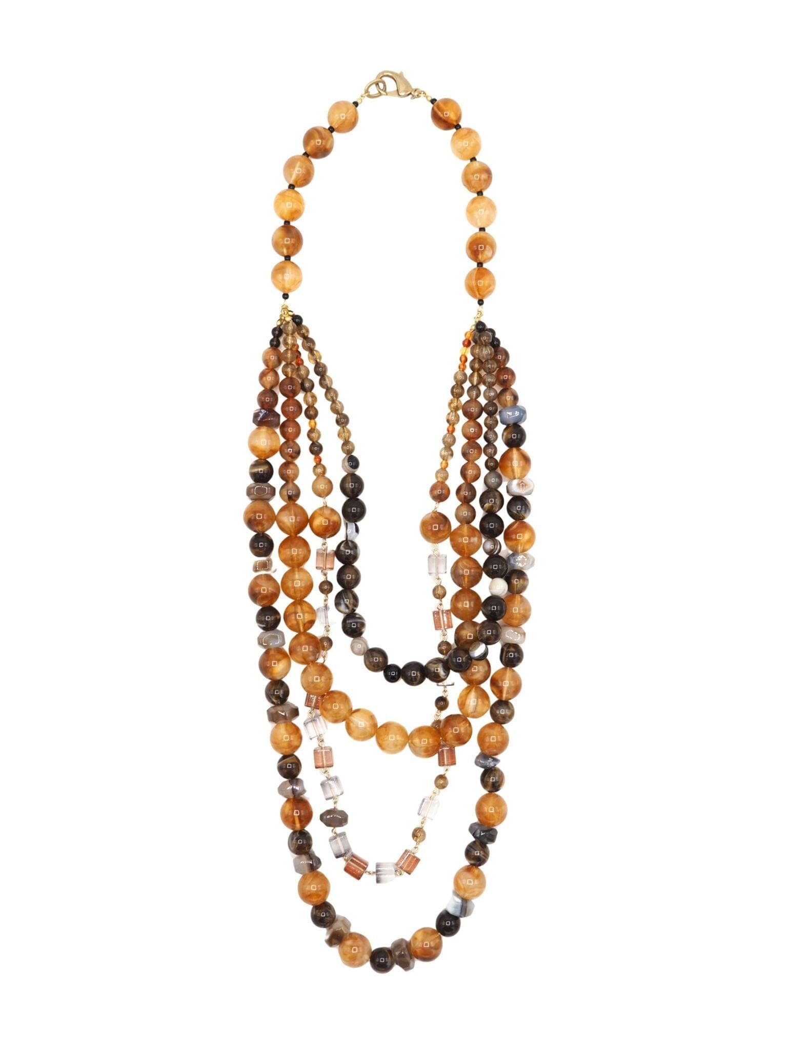 MAXINE NECKLACE Necklaces Sita Nevado Brown 