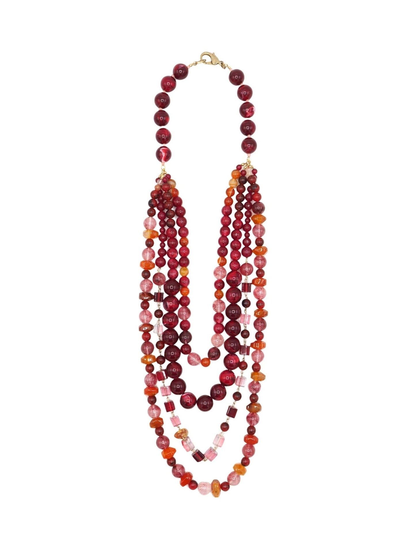 MAXINE NECKLACE Necklaces Sita Nevado Dark red 