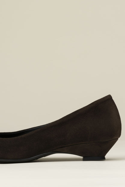 Meriel chocolate suede Heels Gaimo 
