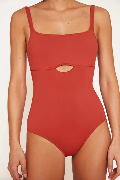 Merlier Maillot Rust Red Swimwear Laura Vecino 