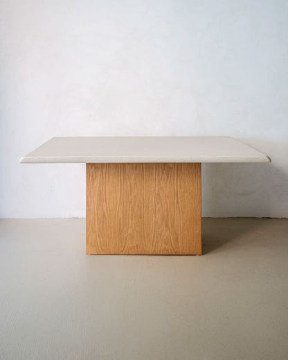 Mesa de comedor microcemento y roble Furniture Be Water Home 