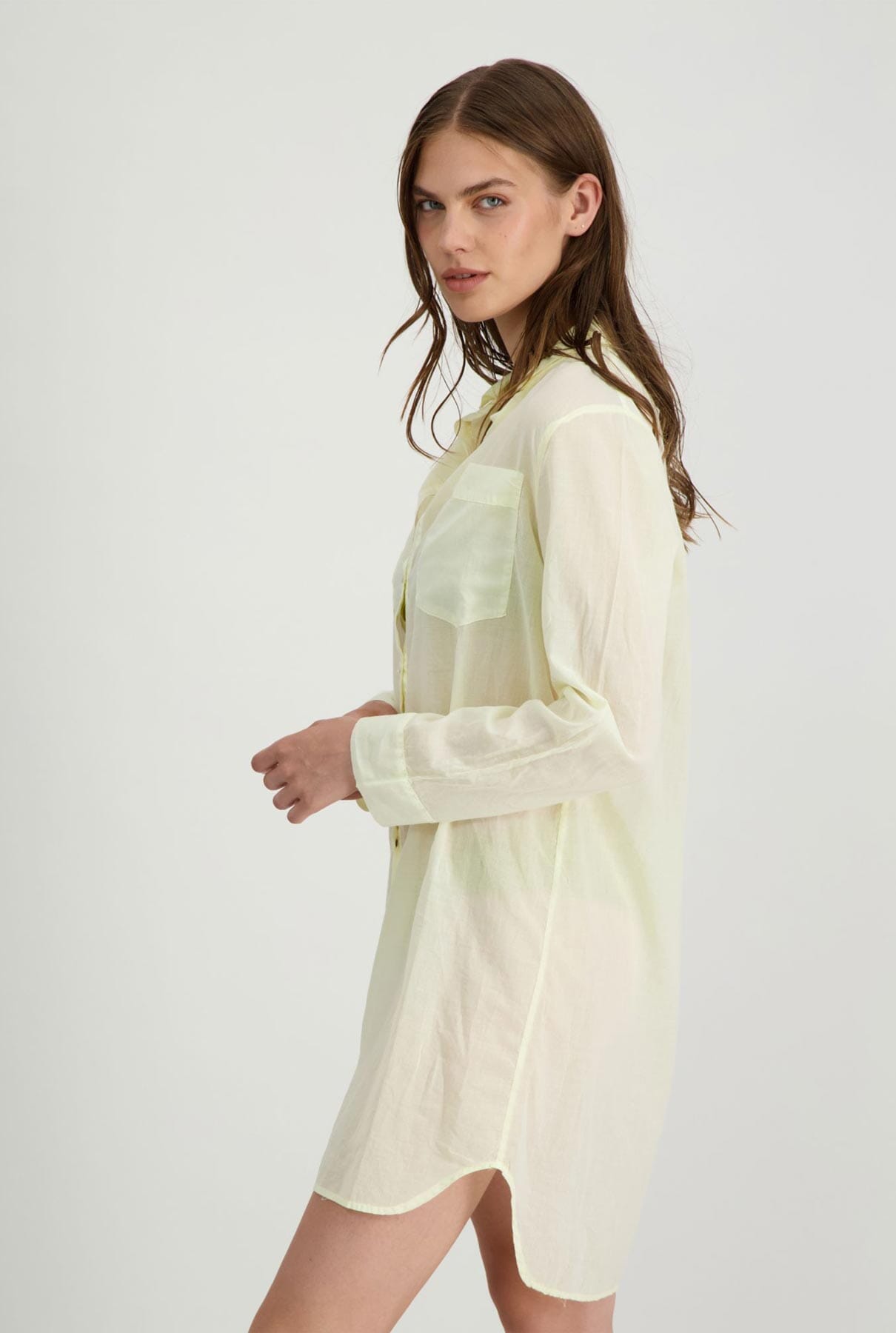 MIDI SHIRT VOILE Shirts & Tops Commelle 