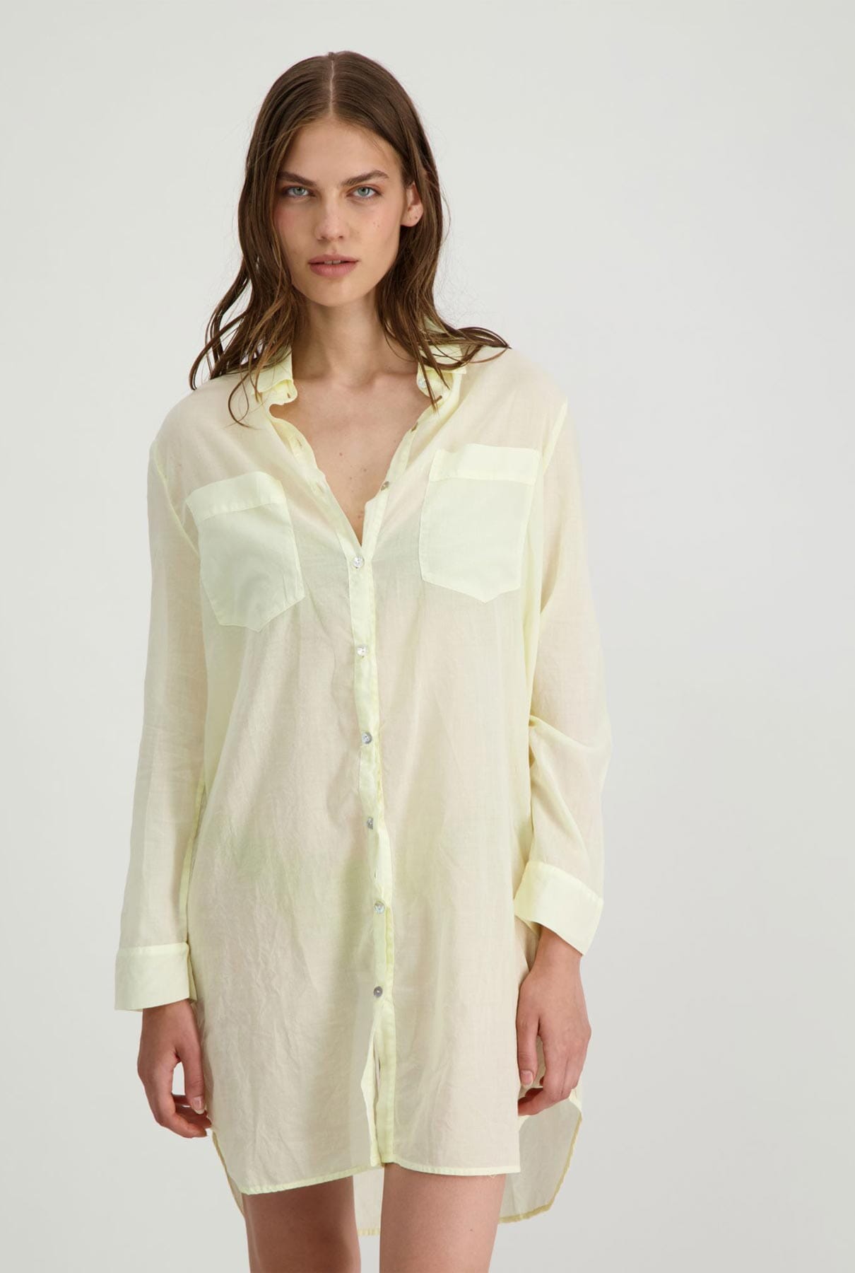 MIDI SHIRT VOILE Shirts & Tops Commelle 