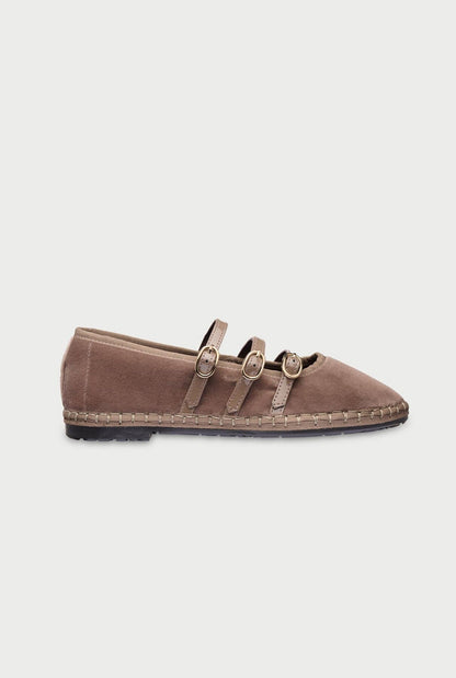 Mina Brown Flat shoes Flabelus 