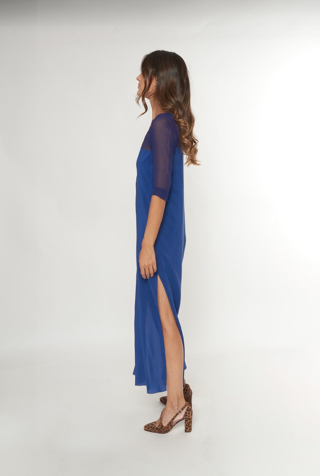 Mina Dress Blue Dresses Atelier Aletheia 