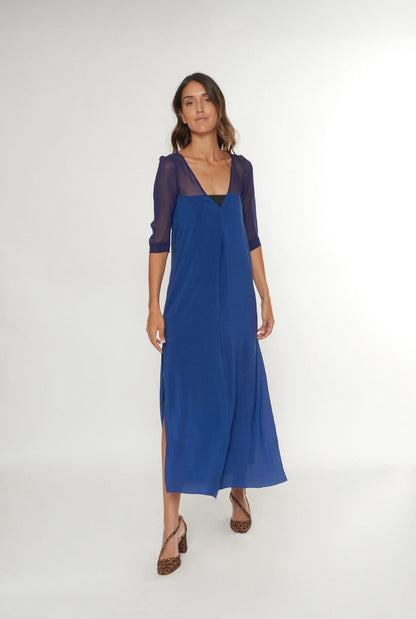 Mina Dress Blue Dresses Atelier Aletheia 